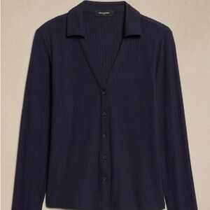 Banana Republi Collared Drop Needle Shirt